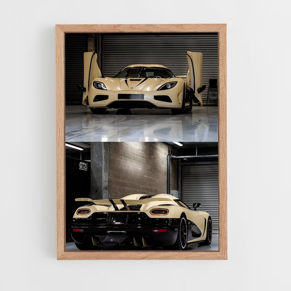 Poster Garage D'Excellence – affiche Koenigsegg (vue 4)